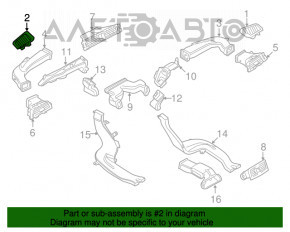 Conducta de aer stânga BMW 335i e92 07-13