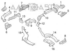 Conducta de aer stânga BMW 335i e92 07-13