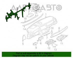 Tubul de subtorpilor pentru BMW 5 F10 11-16