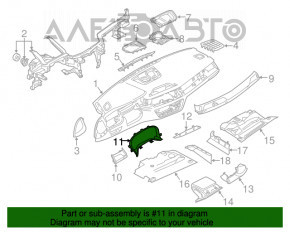 Накладка щитка приборов передней панели BMW 7 G11 G12 16-22