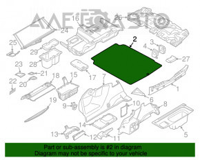 Capacul portbagajului BMW 5 F10 11-16