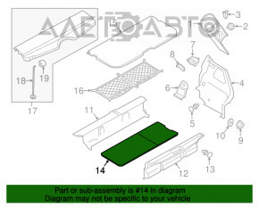 Capacul portbagajului Mini Cooper F56 3d 14- este deformabil