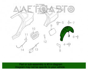 Aripa spate stânga BMW X5 E70 07-13