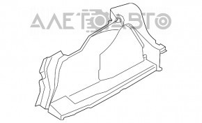 Capacul arcului drept BMW 3 F30 12-18 negru