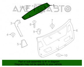 Capacul portbagajului superior al ușii BMW X3 F25 11-17