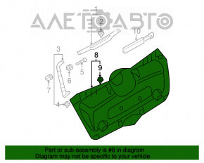 Capacul portbagajului Mini Cooper F56 3d 14- este uzat, indoit, cu fixările rupte.