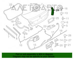 Capacul farului stâng BMW 5 F10 11-16