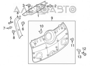 Capacul portbagajului inferior al usii Mini Cooper Countryman R60 10-16