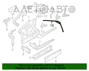 Bara de protecție a pragurilor BMW 3 F30 12-18