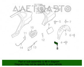 Bara noroiului spate dreapta pentru BMW X5 E70 07-13