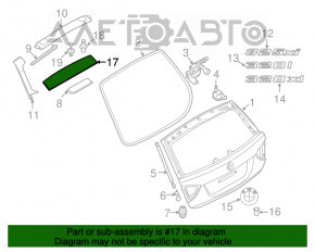 Спойлер крышки багажника BMW 3 F30 12-18