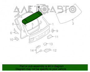 Spoilerul portbagajului pentru BMW X5 E70 07-13