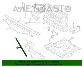 Suport TV stânga BMW 5 F10 11-16