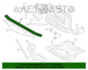 Bara de sus a televizorului BMW 5 F10 11-16 3.0