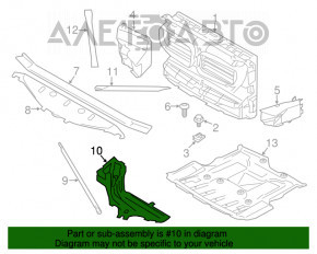 Кронштейн левой фары BMW 5 F10 11-16