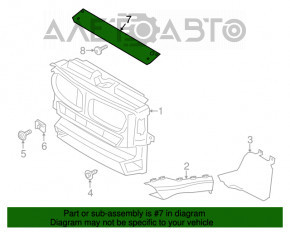 Планка телевизора верхняя BMW X3 F25 11-17 новый OEM оригинал