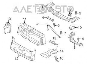 Grila superioară a televizorului BMW 3 F30 12-18, nouă, originală OEM