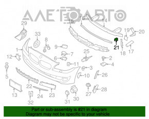 Suportul de bara fata stanga BMW 5 F10 09-17