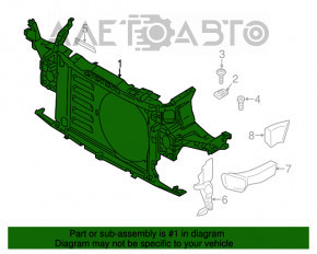 Televizorul panoului de radiatoare Mini Cooper Countryman R60 10-16