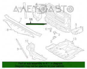 Suportul drept al stâlpului BMW 5 F10 10-17