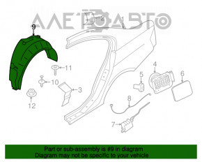 Aripa spate stânga BMW 3 F30 12-18