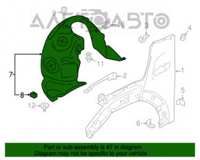 Bara de protecție față dreapta Mini Cooper F56 3d 14-19 pre-restilizare