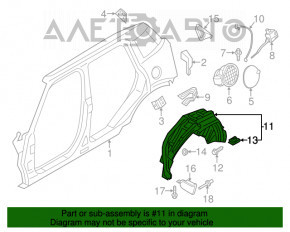 Aripa spate stânga Mini Cooper Countryman R60 10-16