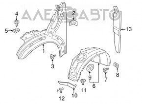 Bara de protecție față stânga Mini Cooper Countryman R60 10-16, nou, neoriginal.