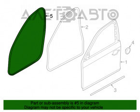 Уплотнитель дверного проема передний правый BMW 5 F10 11-16