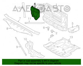 Conducta de aerisire a radiatorului de ulei dreapta pentru BMW 5 F10 11-16