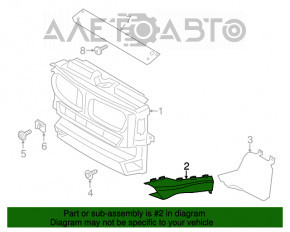 Conducta de aer pentru discul de frână față stânga BMW X3 F25 11-17