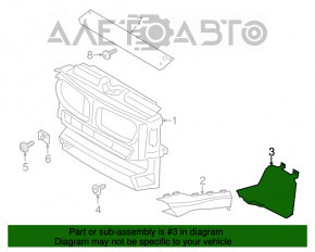 Grila radiatorului pentru cutia de viteze automata BMW X3 F25 11-17 aerisire