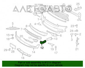 Conducta de aer frontal dreapta pentru bara fata Mini Cooper S Clubman R55 11-14 reconditionata