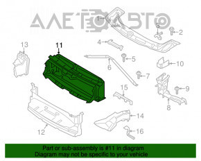 Conducta de aer pentru radiatorul superior BMW F30 12-18