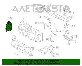 Дефлектор интеркулера BMW 3 F30 12-18