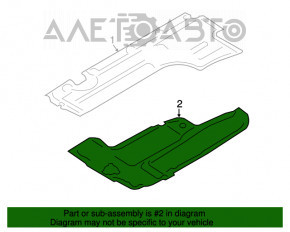 Protecția podelei medii pentru BMW 5 F10 10-17