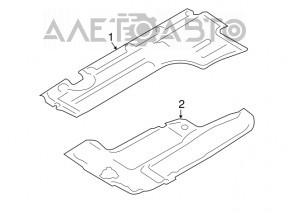 Protecția podelei medii pentru BMW 5 F10 10-17