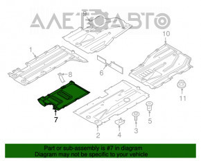 Protecție pentru podea centrală BMW X3 F25 11-17