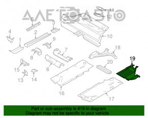 Protecție de fund frontal stânga Mini Cooper F56 3d 14-