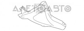 Captuseala aripa dreapta fata BMW 5 F10 11-16 nou original OEM