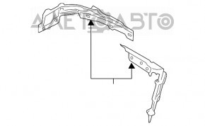 Suport stergator parbriz stanga BMW 3 F30 12-18