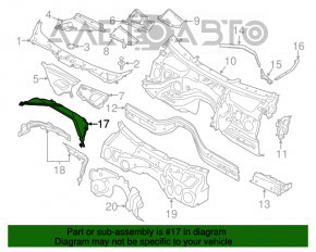 Placă de ștergătoare BMW 328i F30 12-18