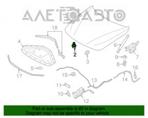 Bara de capota Mini Cooper F56 3d 14-19, noua, originala OEM