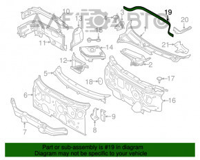 Garnitura de etanșare a ștergătoarelor Mini Cooper F56 3d 14-