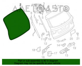 Garnitura de cauciuc pentru ușa portbagajului BMW X3 F25 11-17