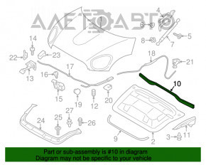 Garnitura grilei stergatoarelor Mini Cooper Countryman R60 10-16