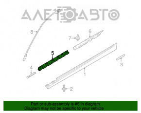 Fixare prag stânga BMW 5 F10 11-16 centru