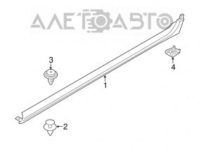 Prag dreapta BMW X3 F25 11-17 structura noua OEM original