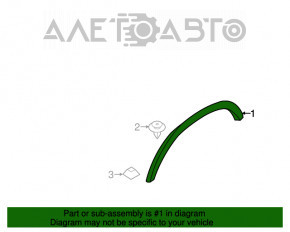 Capacul aripii spate stânga BMW X3 F25 11-17