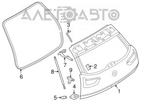 Ușa portbagajului goală BMW i3 14-20 nouă OEM originală